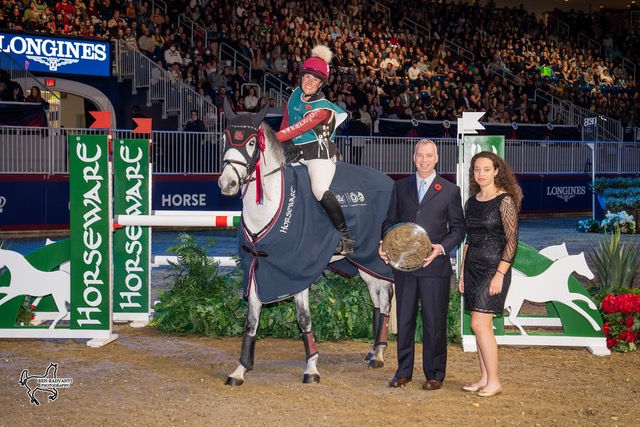 Holly Jacks Winning the Indoor Eventing at the 2022 Royal Agricultural Winter Farm - Photo Credit: Ben Radvanyi, Canada's Royal Agricultural Winter Fair